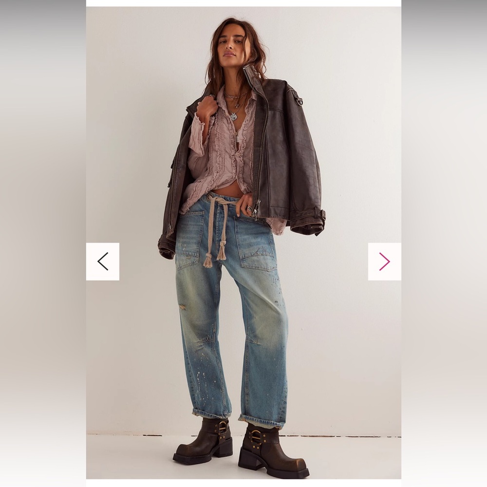 We The Free Moxie Pull-On Barrel Jeans
